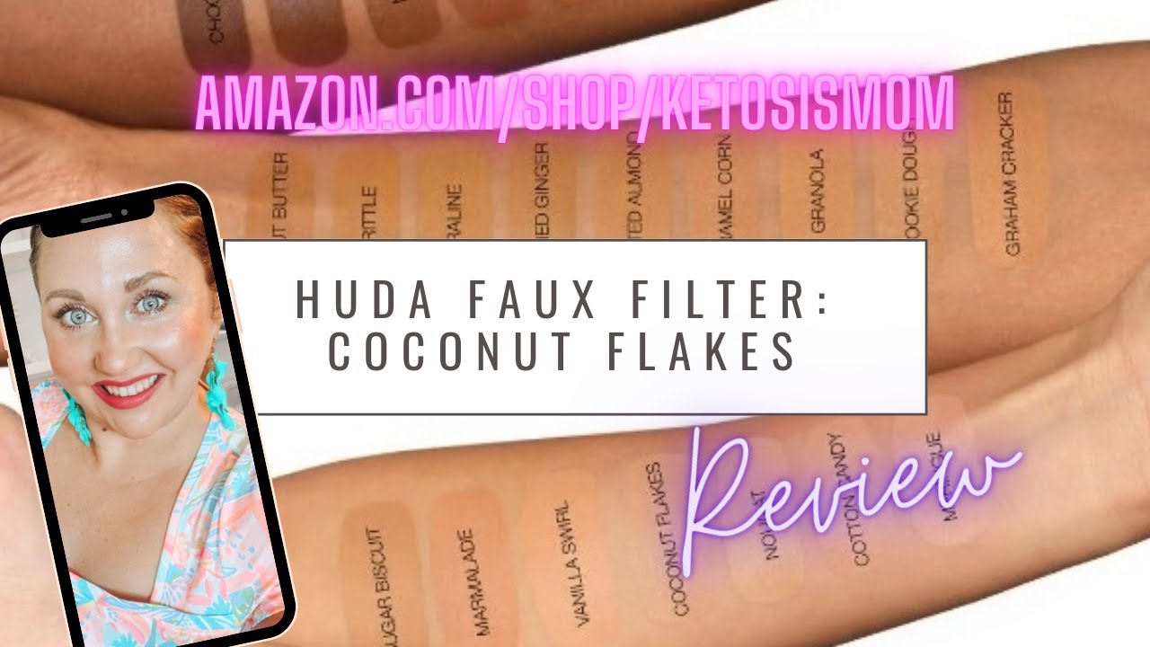 KetosisMom Reviews Huda Faux Filter Concealer in Coconut Flakes YouTube