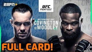 UFC Fight Night - Colby Covington vs Tyron Woodley (Full-Fight Card Predictions)