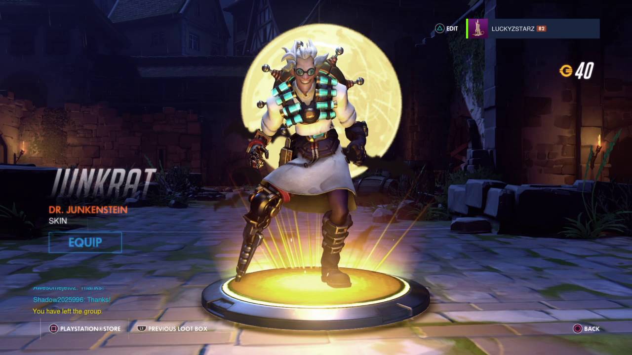 Junkenstein's skin YES!!! Overwatch