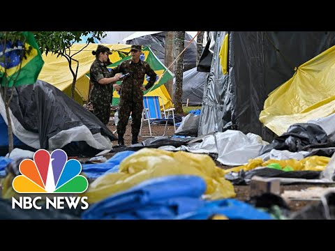 Bolsonaro supporters' camp near brasilia army hq dismantled