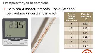 Celebrity KS5 Physics - Practical Skills 3 : Percentage uncertainty Wealth