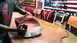 Unpacking American Made Harness Leather Side from Hermann Oak