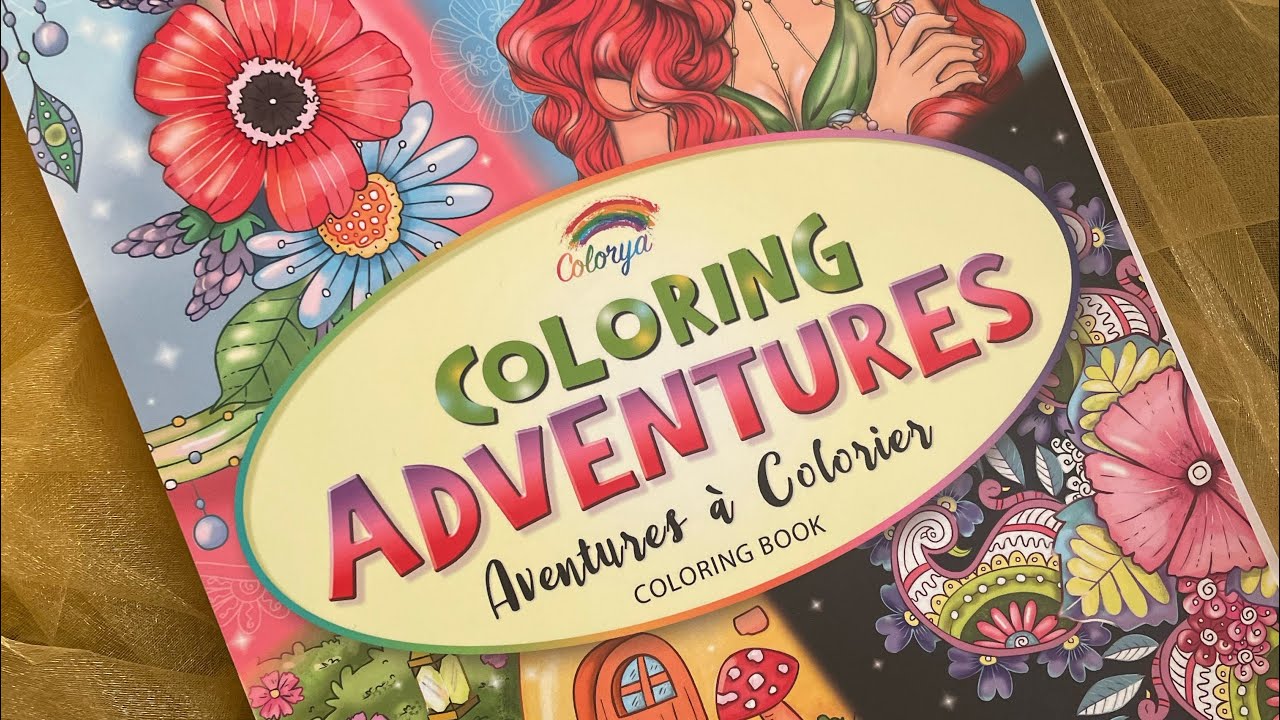 New Colorya book flip through and colour : r/Coloringbookspastime