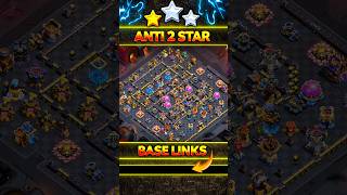 TH18 ANTI 3 STAR WAR &amp; CWL BASE FOR PRO DEFENDERS #clashofclans #shorts #th18base