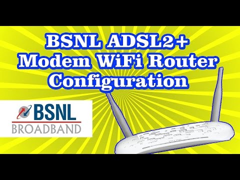 BSNLブロードバンドTPLINKADSL2 + wifiモデムルーター構成設定