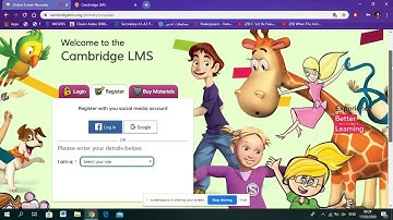Cambridge lms primary registration