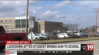 Cuyahoga Falls school lockdown ends safely after student brings loaded firearm