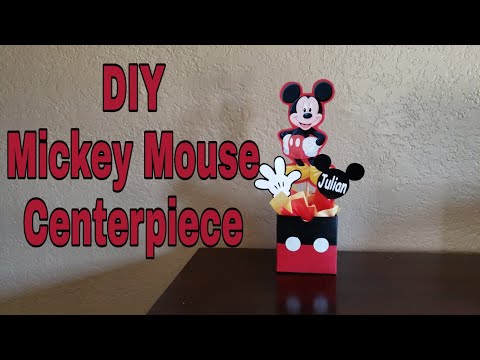 Diy Mickey Mouse Centerpiece Youtube