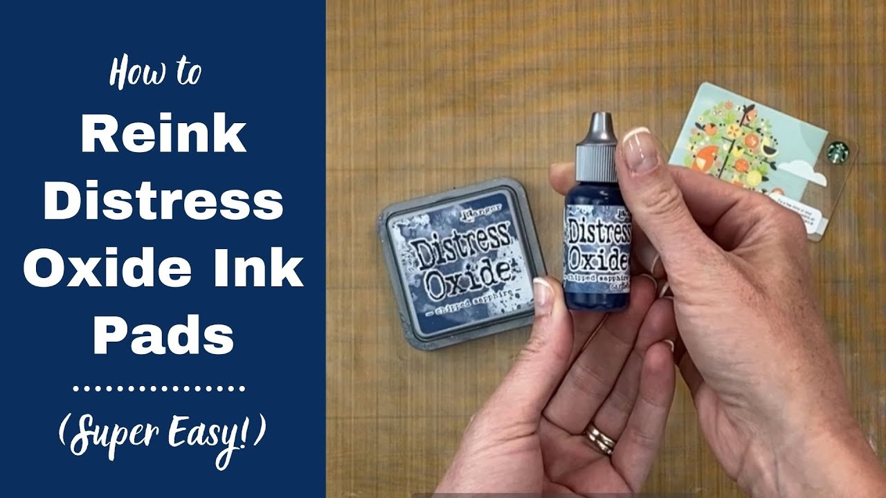 How to Reink Distress Oxide Ink Pad (Super Easy!) 