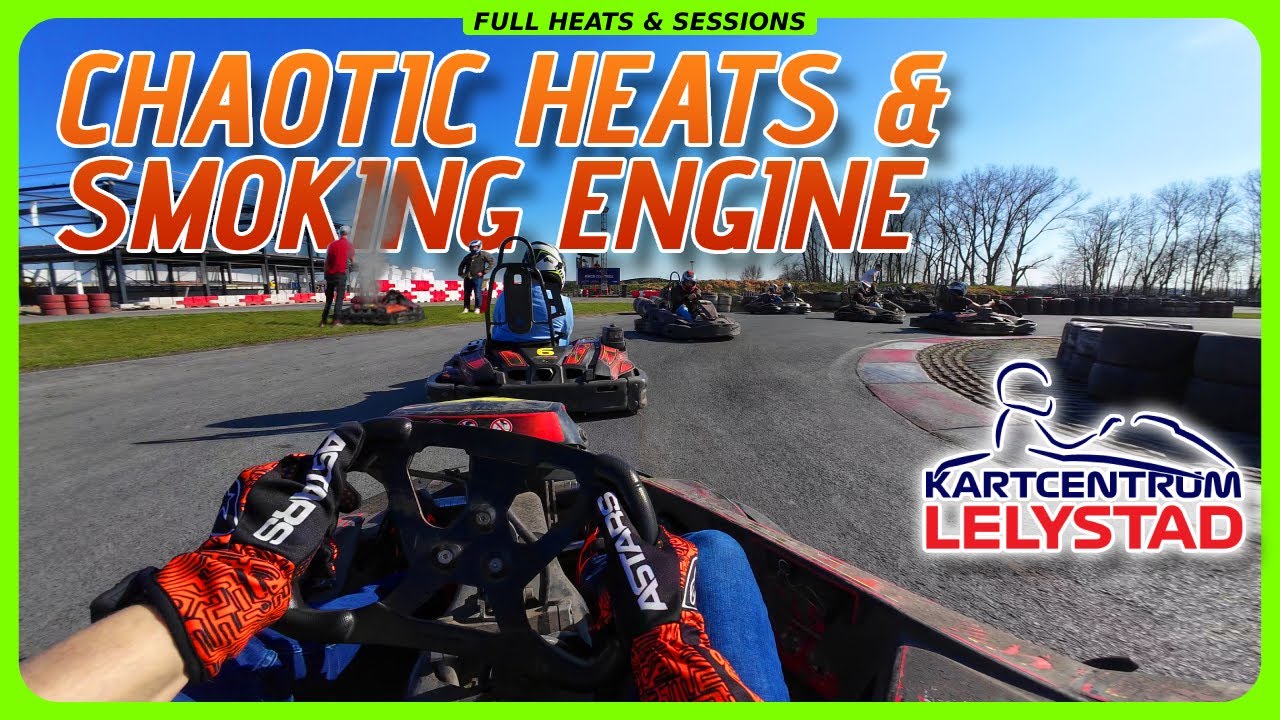 Karting Action at Lelystad with Live Telemetry Data