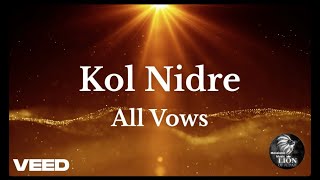 Kol Nidre lyrics Transliteration & English Translation