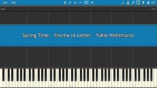 Spring Time - Yiruma (A Letter - Yukie Nishimura) [Piano Tutorial]