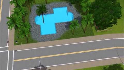 Sims 3 how to build a curved pool