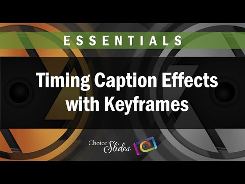 Photopia Essentials - Timing Caption Effects with Keyframes