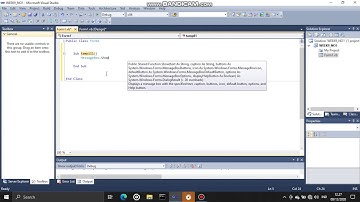 VB.NET 2010 Prosedur dan function