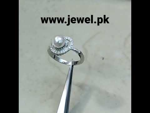 Pearl Ring 925 Silver Italian Ring