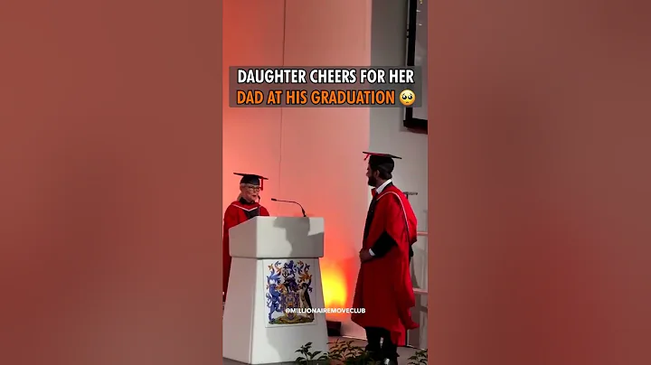 Daughter Cheers For Her Dad At His Graduation 🥰