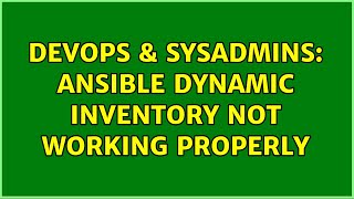 Celebrity DevOps & SysAdmins: ansible dynamic inventory not working properly Wealth