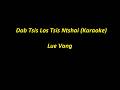 Dab Tsi Los Tsis Ntshai - Lue Vang (Karaoke)
