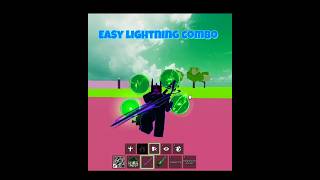 Easy lightning oneshot combo |  #giveaway #bloxfruits #viral #lighting #shorts #roblox