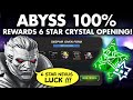 Abyss 100% Rewards & 6 Star Crystal Opening! - Marvel Contest of Champions