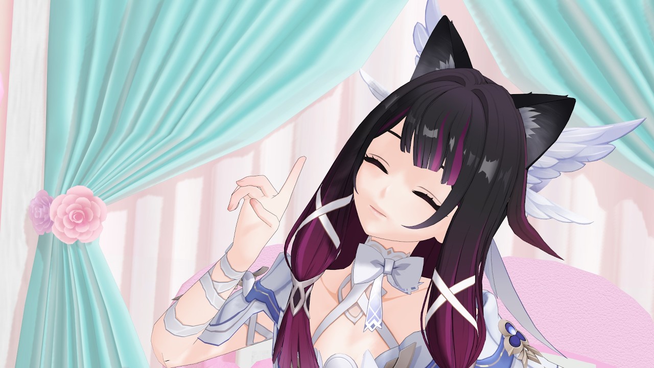 【MMD】猫耳コロンビーナのラビットホール　#mmd #コロンビーナ   #原神 #mmd  #columbina