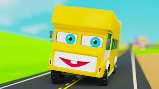 Yellow Bus Toy Factory | Bus Compilation Video for Kids | Animated Bus Cartoon | Pilli Go Rhymes