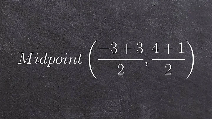 How to determine the midpoint between two points on a coordinate axis