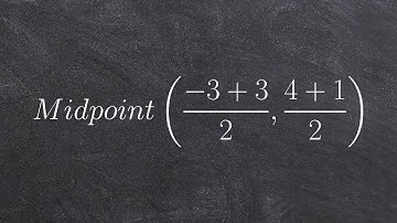 How to determine the midpoint between two points on a coordinate axis