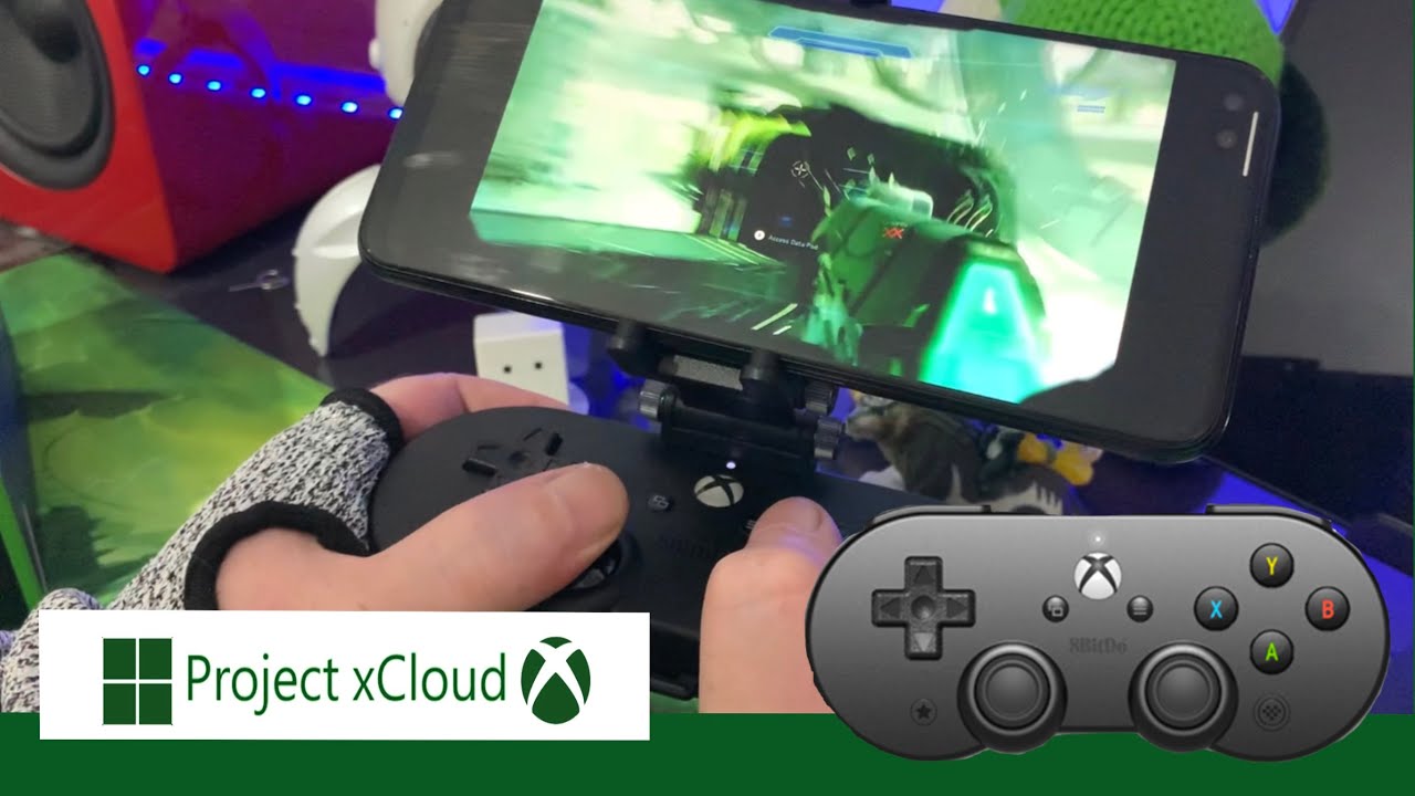 8Bitdo Sn30 Pro for Xbox cloud gaming on Android (includes clip