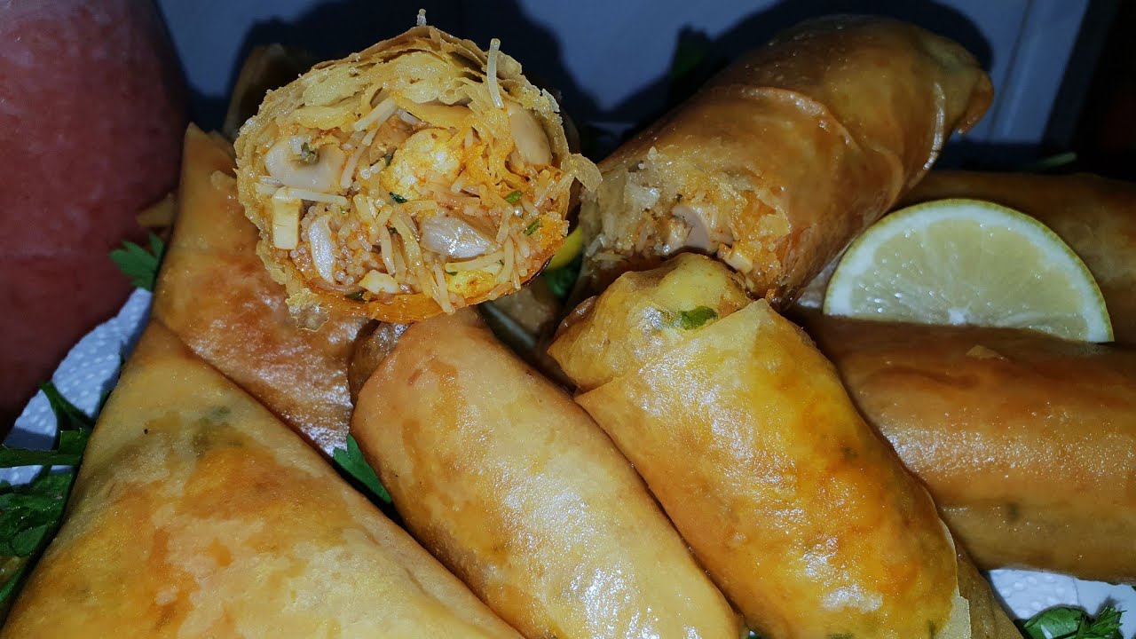 طريقة تحضير بريوات بالقيمرون 🦐🦐 لذاذ بزاف مع شرح مبسط لطريقة طيهم للمبتدئات