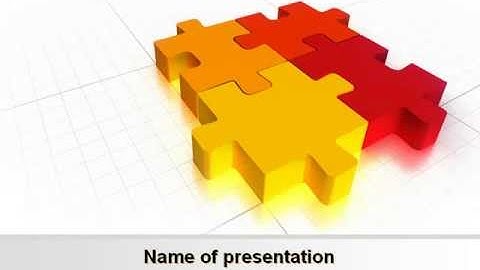 Fitting the Puzzle PowerPoint Template by PoweredTemplate.com