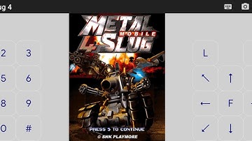 Metal Slug 4 Mobile, Emulator J2ME Loader Di Android (Game Java).