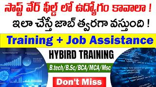 🔥 Training and Placement Assistance | Latest Software Jobs | Jobs In Hyderabad | Job Search