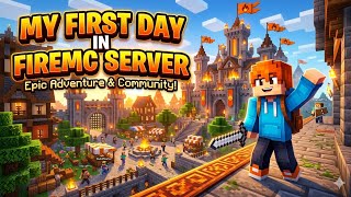 My first day in Firemc server#minecraft 