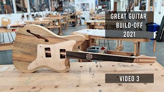 Hollowed Out? Carved Top? But, it's a JAZZMASTER  - Video 3 of 6? - The Great Guitar Build-Off 2021