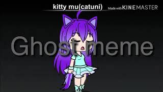 Ghost Meme With Kitty Mu And Kanna Determined