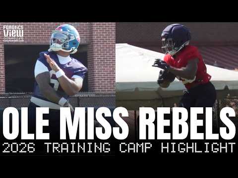 First Look Inside Ole Miss Rebels 2026 Training Camp With Trinidad Chambliss, Kewan Lacy & More