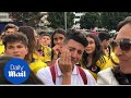 Colombia fans despair after penalties loss to england