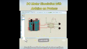 DC motor simulation with Arduino Proteus #shorts #demo