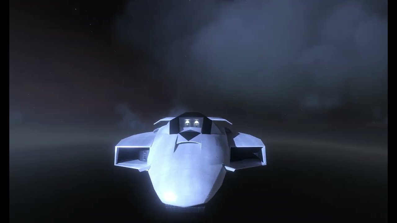 I modified a TrackMania2 car model to be a spaceship