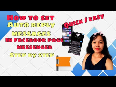 How to set Auto Reply Messages in Facebook Page Messenger || tutorial