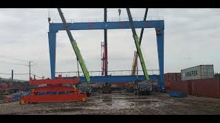 RMG Crane Installation Project | Rail Mounted Gantry Crane For Container Yard