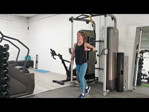 Cable Wrist Cuff Hortizontal Single Arm  Press