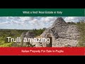 Real Estate in Italy. Unrestored Trulli in Puglia.