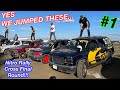 Racing, JUMPING, and Crashing JUNK Cars On A Professional Nitro Rallycross Course!!!
