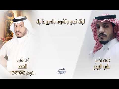 شيله غزليه روعه كلمات الشاعر علي البيدر أداء الهدد