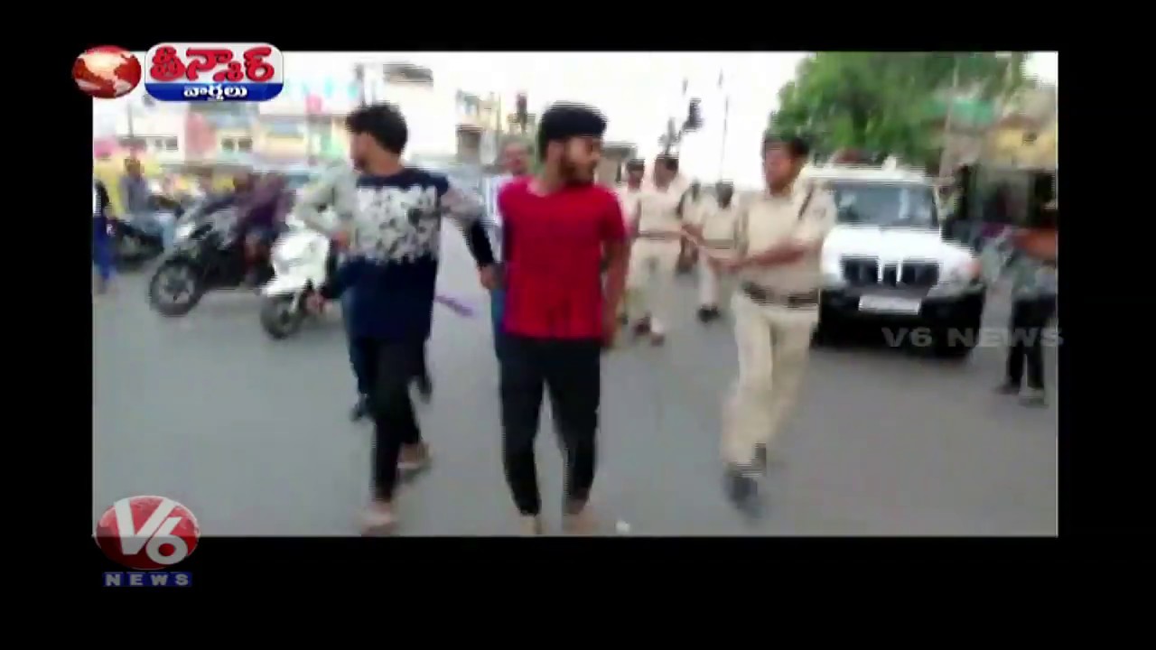 Indore City Police Over Action On Roads | Teenmaar News | V6 News