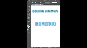 Isometric Text Effect in 1 minute in illustrator | #shorts