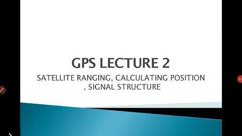 Geomatics Module 3 lecture 2